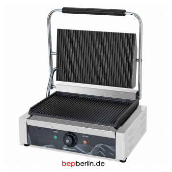 Elektro Kontaktgrill 430x390x210mm, oben & unten gerillt, 2,2kW-230V